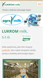 Mobile Screenshot of lukrom-milk.cz