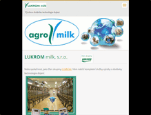 Tablet Screenshot of lukrom-milk.cz